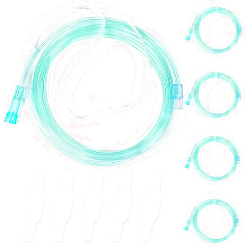 Medihealer 10 PCS Nasal Cannula Tubing, Includes 5PCS 6.5Ft Nasal Cannula tubing for Adult & 5PCS Oxygen Tubing Swivel Connector, Soft-Touch & Kink-Resistant, Great-Value Supplies by Medihealer.