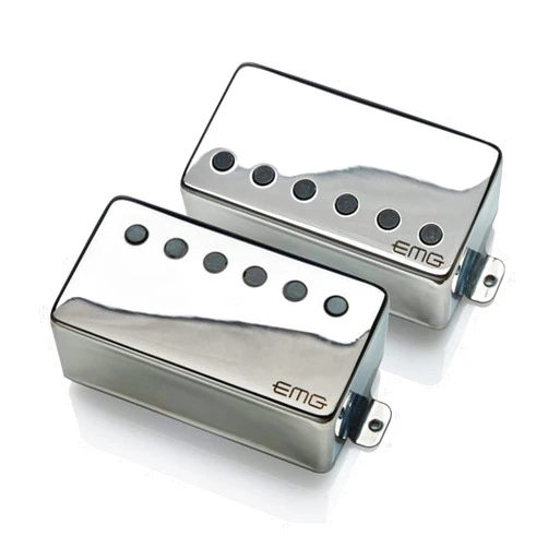 EMG Dual Mode 57/66 Humbucker 2-piece Pickup Set - F-spaced - Chrome