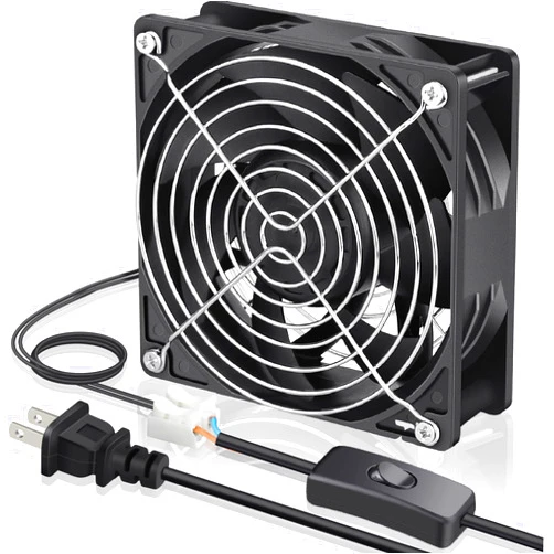 GDSTIME EC Cooling Fan, 120mm Fan, 120mm 38mm AC 110V 115V 120V 220V 240V, Dual Ball Bearing