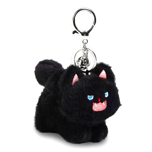 WXCATIM Cat Keychain Black Cat Gifts Plush Cute Keychains Cat Stuff Decor Backpack Accessories Bag Charms Cat Gifts For Women Cat Moms Funny Kawaii Halloween Basket Christmas Gifts For Cat Lovers
