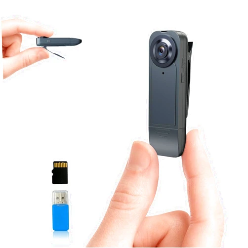 Brathird Mini Body Camera 1080P HD Bodycam with Night Vision 64GB Card 1000 mAh 6HR Battery Life Wearable Camcorder for Daily Records, Cycling, Delivery/Serving Jobs