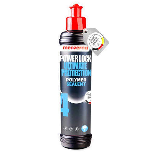 menzerna “Power Lock Ultimate Protection” Polymer Sealent for Deep Shine and Protection I Polymer Paint Sealant for All Clear Car Paints I Top Coat for Maximum Protection I 8 fl oz.