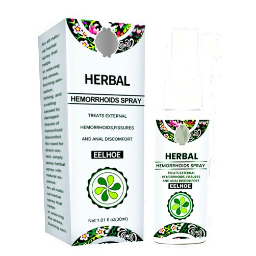 Juztec Hemorrhoid Treatment - Fast Relief with Hemocare Herbal Hemorrhoids Spray & Analese Numb Cream (1 PCS)