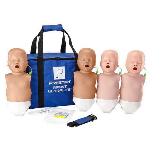 Prestan Infant Ultralite CPR Training Manikin with CPR Feedback, 4-Pack, Diversity