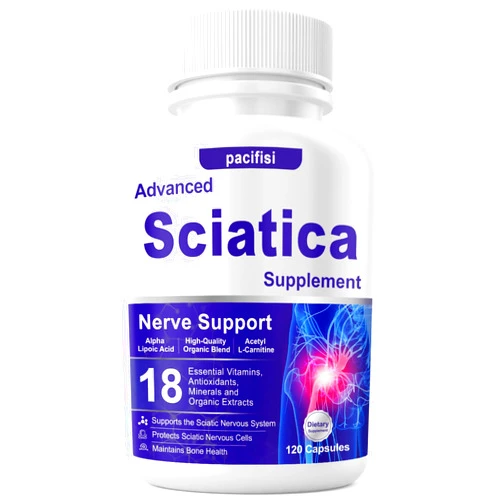 Pacifisi Sciatic Pain Relief Devices-Nerve Relief, Sciatica Ease Supplements with Alpha Lipoic Acid & Vitamin B Complex, 18 in 1 Premium Capsules-Maintain Bone Health, 120 Capsules