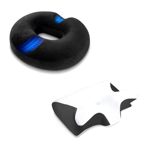 HOMCA Donut Pillow hemmoroid Cushion for Office Chair,Sciatica Pain Relief ​for Sitting,Premium Memory Foam Wheelchair Cushions for Pressure Relief,Tailbone Pain Car Seat
