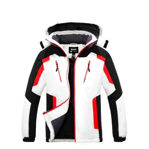 Skieer Men's Waterproof Ski Jacket Winter Snow Coat Windproof Snowboarding Jackets Warm Raincoat