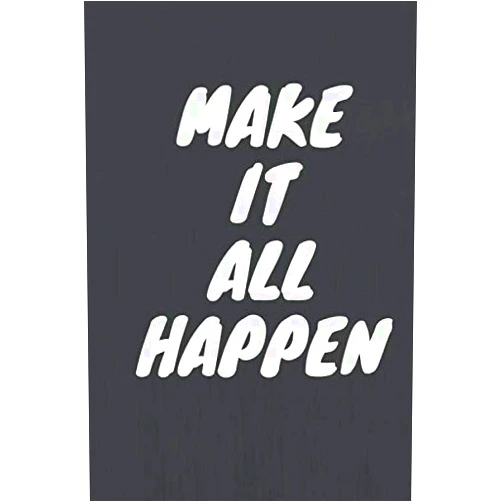 Tomhas diki MAKE IT ALL HAPPEN: ban.do Cahier à Draft Large, 6x 9