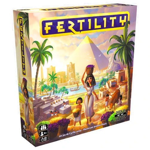 CATCH Fertility Board Game | Ancient Egyptian Civilization Building Game | Strategy Board Game for Adults and Kids | Ages 10+ | 2-4 Players | Average Playtime 45 Minutes | Made by Catch Up Games