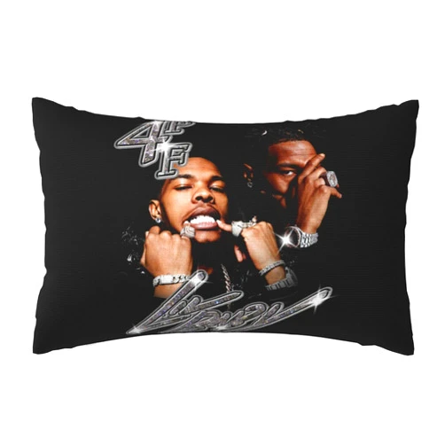 Kingscom Lil Rapper Baby Singer Pillowcase Decorative Pillow Covers 20x30 Inch Rectangular Cushion Case for Living Room Bedroom Sofa Cars
