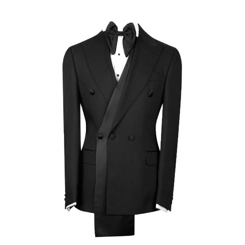 Homhous Men's Double Breasted One Button Blazer, Peaked Lapel, Two Flap Pockets, Dual Vents, White