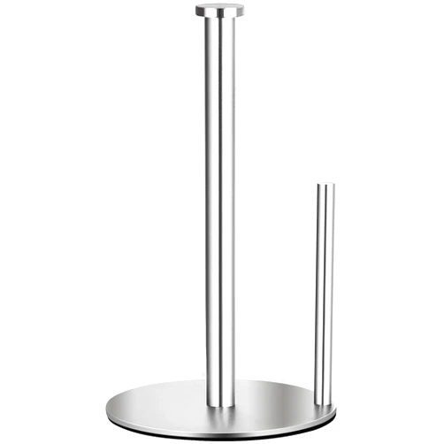 OBODING Paper Towel Holder Countertop, OBODING, Stainless Steel Kitchen Paper Towel Holder Stand for Kitchen Organization, Stainless Steel Paper Towel Holders for Standard and Large Rolls (Silver)