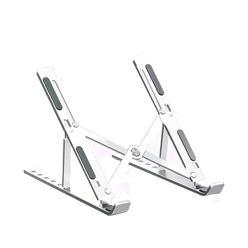 ADVILI Laptop Stand Aluminum Alloy Computer Desktop Support Bracket Folding Lifting Portable Monitor Heat Sinking Bracket 18-inchN3aluminumalloy[Silver] sevengears