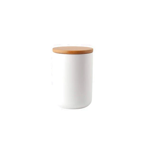 Eanatah Ceramic Storage Jar with Airtight Lid,Kitchen Food Container,27oz