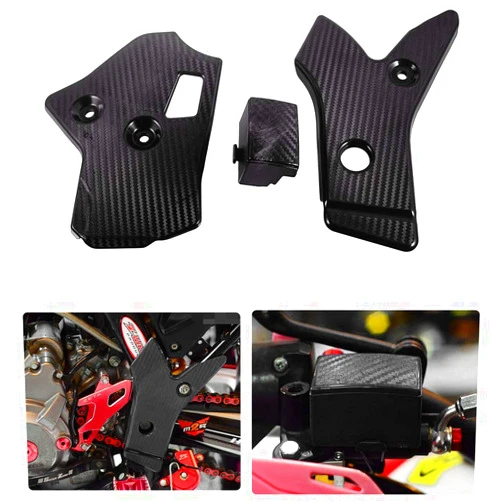 Nawenson Frame Guard Kit Left & Right Side Bumper Protective Covers Motorcycle Fairing Accessories for CRF250L 2012-2020 for CRF250M 2013-2017 (Black)