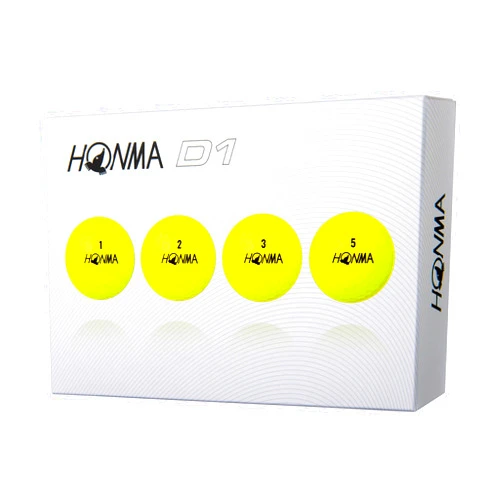 Honma D1 Golf Balls 1-Dozen Yellow