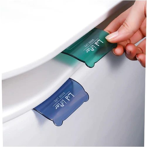 Terrysun 4 Pcs Toilet Seat Handle, Lid Lifter, Toilet Cover Lifter, Toilet Seat Lifter, Toilet Cover Support Lifter, Suitable For Families, Offices And Hotel Bathrooms