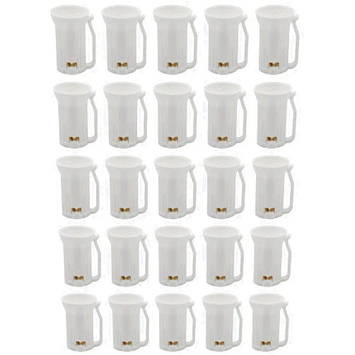 Projectpak White C7 Replacement Sockets for Christmas Lights, Compatible with SPT-1 Wire Strings - 25 Pack