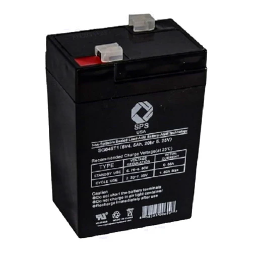 SPS Brand 6V 4.5Ah Replacement Battery for ADI GSMV 6V 4.5Ah Alarm