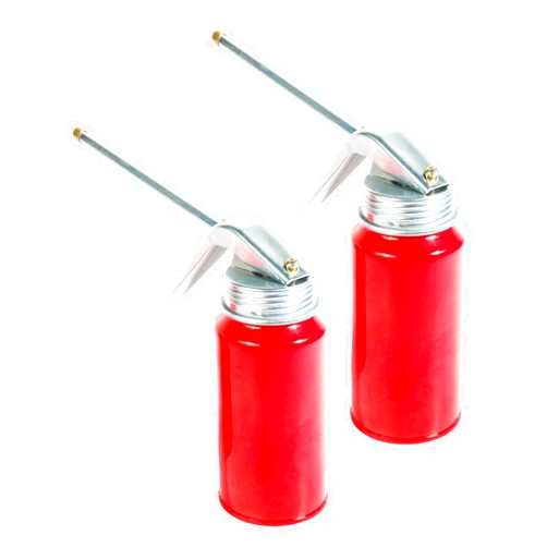 UBOG 2PCS Oil Can,Pump Oil Can,Car Accessories,Metal Pump Oil Can,Pump Oil Sprayer,200ML Oil Squirt Can,Manual Pump Oiler With Nozzle,Gun Oil Spray Can for Auto Motorcycles Applications