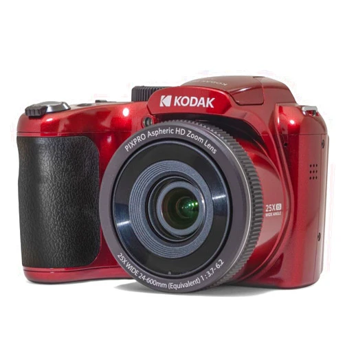 KODAK PIXPRO AZ255-RD 16MP Digital Camera 25X Optical Zoom 24mm Wide Angle Lens Optical Image Stabilization 1080P Full HD Video 3