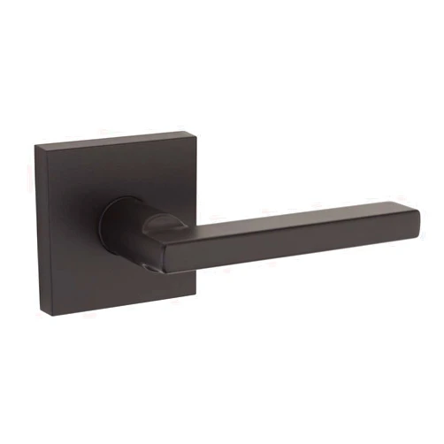 Weiser (by Kwikset Hardware family) Weiser (by Kwikset) Halifax Lever, Square Rose, Passage Function, Iron Black (US514)