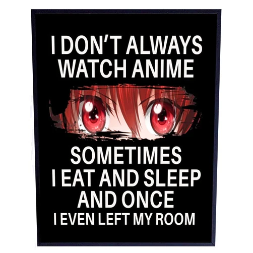YELLOWBIRD ART & DESIGN Japanese Anime Wall Decor for Teens - Anime Posters 8x10 - Wall Art Print - funny Sayings Wall Art - Sarcastic Gifts for Boys - Home Theater, Playroom, Movie Room Decor - Teen Girls Bedroom Decor