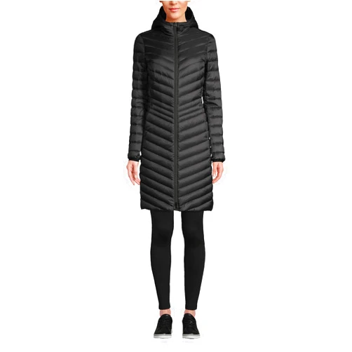 Lands' End Women's Ultralight Packable Long Down Coat