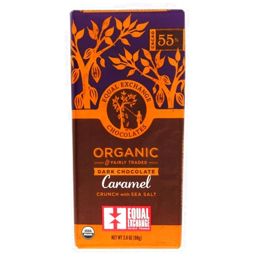 Equal Exchange Organic Dark Chocolate Caramel Crunch And Sea Salt, 2.8 oz