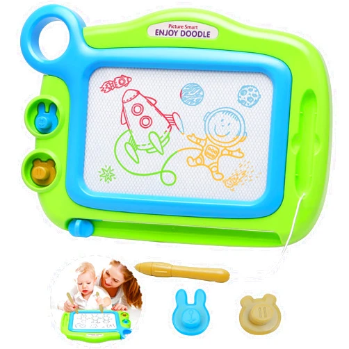 ALISKAGZE Toddler Toys for Girls Boys Age 1 2 3 4 Year Old,Magnetic Drawing Board,Erasable Writing Doodle Board for Kids,Gift for 1 2 Year Old Girl Travel Toys