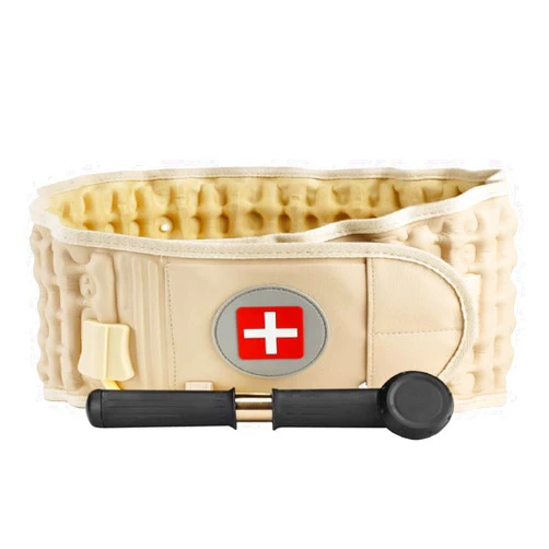 Goldmille Back Decompression Belt Inflatable Lumbar Support for Lower Back Pain Relief - One Size for 29-49 Waist