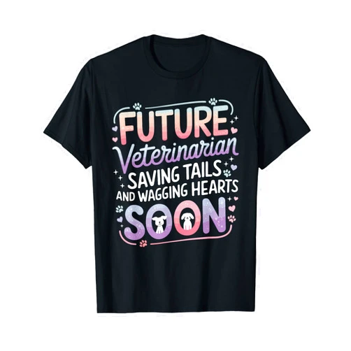 Veterinarian Appreciation Outfits for Women Future Veterinarian Future Vet Veterinary School for Kids T-Shirt