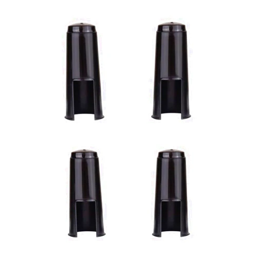 CCeCCe 4 Pack Alto Saxophone Mouthpiece Cap Replacement Mouth Piece Plastic Protective Cover Ligature Attachment Protector for Sax Clarinet Woodwind Instrument