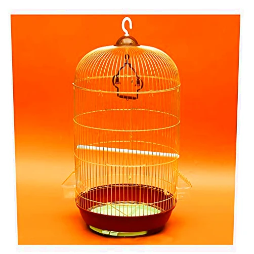 Generic Bird Cage Luxury Large Myna Parrot Cage Black Phoenix Peony Maniac Wire Bird Cage Breeding Cage Metal Decoration Birdcages Decor