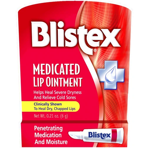 Bistex Blistex Medicated Lip Ointment, 0.21 Ounce Tube, Pack of 24 – Relieves Cold Sores & Helps Heal Dry Chapped Lips, Pain Relief from Lip Sores & Blisters, Healing Ointment