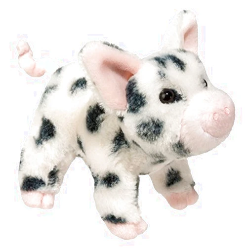 Douglas Leroy Black Spotted Pig Plush Stuffed Animal
