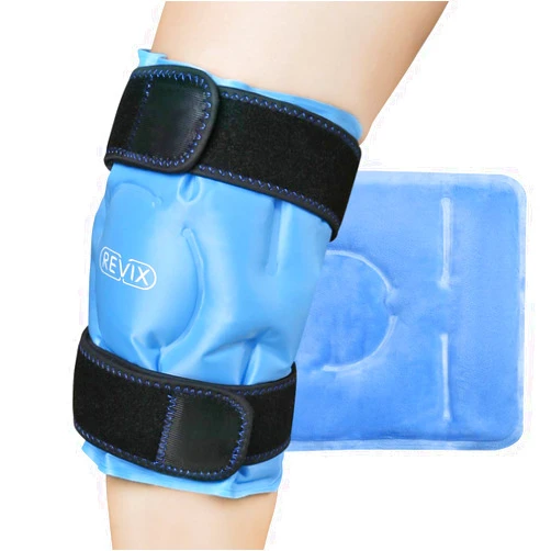 REVIX Ice Pack for Knee Pain Relief, Reusable Gel Ice Wrap for Leg Injuries, Swelling, Knee Replacement Surgery, Cold Compress Therapy for Arthritis, Meniscus Tear and ACL Blue