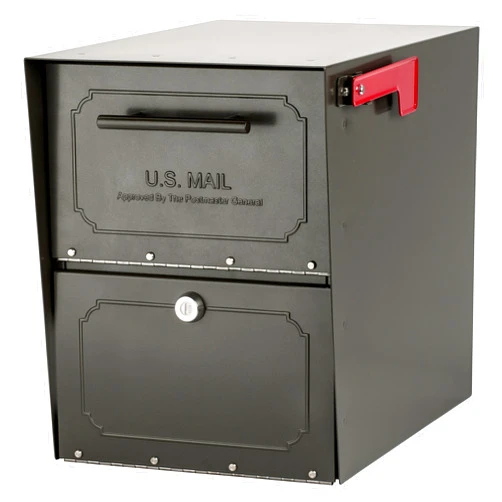 Architectural Mailboxes 6200Z-10 Oasis Classic Locking Post Mount Mailbox, 18