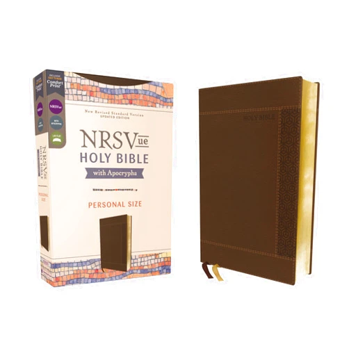 Zondervan NRSVue, Holy Bible with Apocrypha, Personal Size, Leathersoft, Brown, Comfort Print