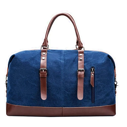 IBLUE Travel Duffel Bags For Men Women Waterproof Canvas Outdoor Sport Handbag With Wet Pocket Shoulder Strap, D1094 (B1, 21in)