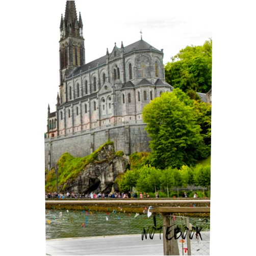 Travel & Chill Lourdes Notebook: blank lined composition journal | Lourdes notebook | 100 pages