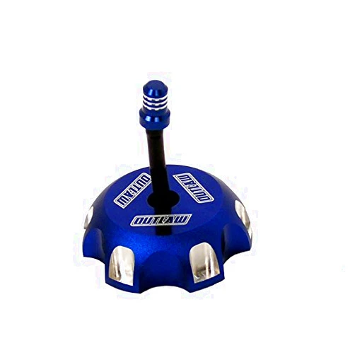 Outlaw Racing Products Outlaw Racing Billet Gas Fuel Cap for Suzuki Blue