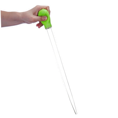 Filhome Coral Feeder SPS HPS Feeder with Extension Tube, Aquarium Long Syringe Dropper Pipette Turkey Baster for Marine Fish Feeding (Green/Extendable)