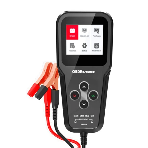 OBDResource Car Battery Tester 6V 12V 24V 3in1 Battery Load Tester Professional Automotive Battery Analyzer Alternator 100-2000 CCA Battery Loading/Cranking/Charging Test