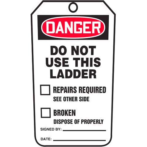 Accuform TRS342PTM RP-Plastic Safety Tag, Legend 