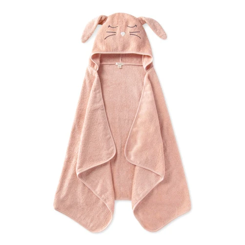 Burt's Bees Baby Toddler Hooded Animal Character Towels Organic Cotton, Unisex Bath Essentials, Soft Nursery Towel for Kids
