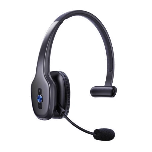 Gixxted Bluetooth Headset, Trucker Bluetooth Headset with Microphone, 60 Hours Working Time Wireless on-Ear Headset for Computer Cell Phone Trucker Home Office Work (Black)