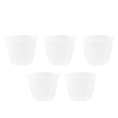 JCBIZ 5pcs Plastic Transparent Rice Measuring Cup 180ml Rice Cooker Measuring Cup for Dry and Liquid Ingredients