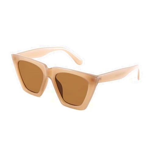 Louriy Vintage Square Cat Eye Sunglasses Women Large Trendy Retro Sun Glasses Classic Thick Rectangle Frame