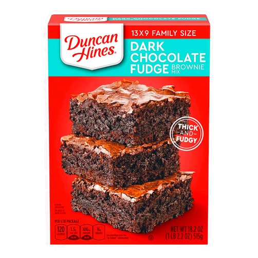 Duncan Hines Dark Chocolate Fudge Brownie Mix, 18.2 OZ
